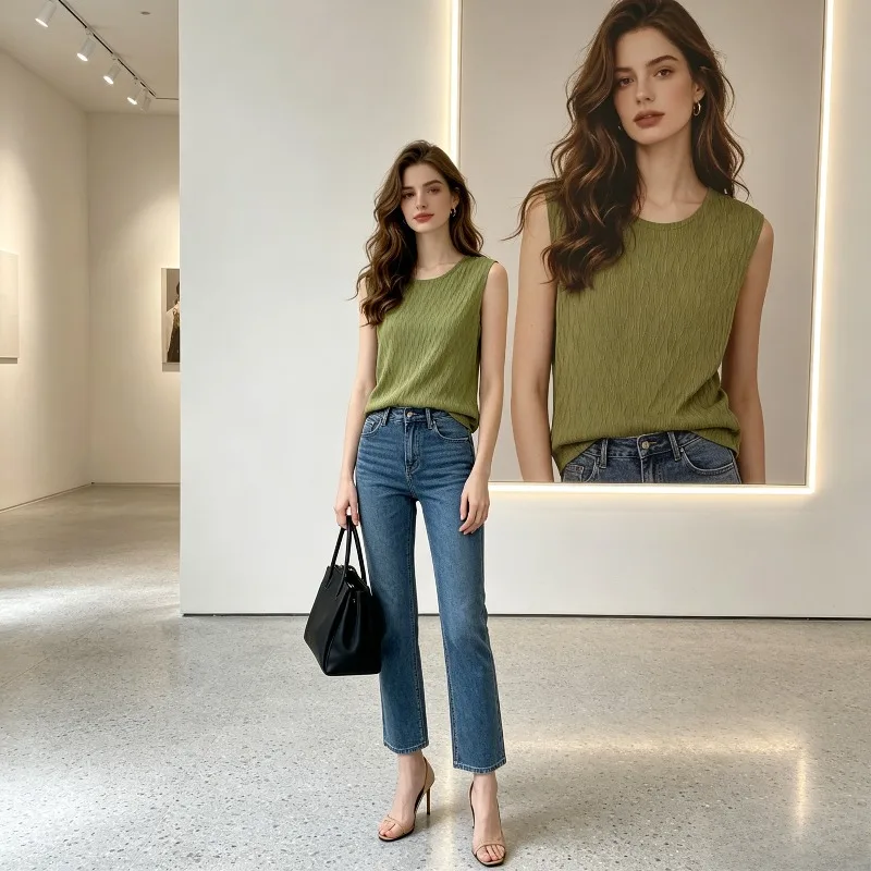 Miyake Pleated 2026 Summer Original Pleated Fashion Casual Top Women's Vest Sleeveless Loose Personality Niche Comfortable Pleat