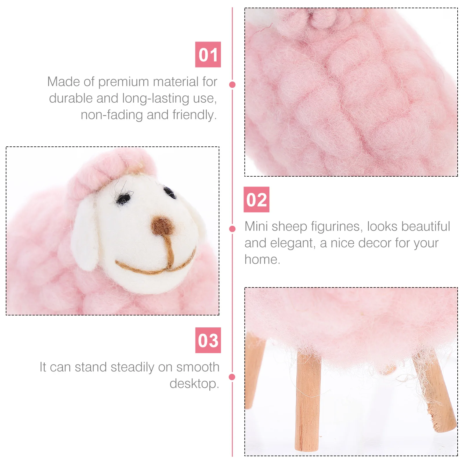 

Lamb Decor Sheep Christmas Decorations and Ornaments Luxury Special Animal Felt Child