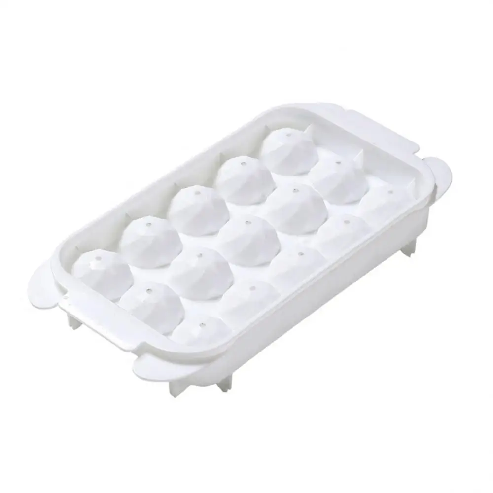 Moulds Dustproof Half-opening/closing Design Bar Accessories Tool Ice Cream Mold Round 4/15 Cavity White Ice Box