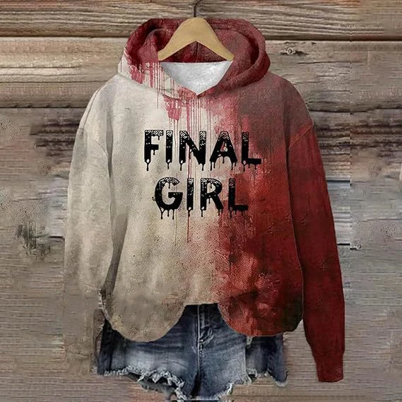 Nouveau Halloween sang 3D impression sweats à capuche femmes hommes décontracté sweats à capuche rue surdimensionné pulls à capuche hauts vêtements féminins