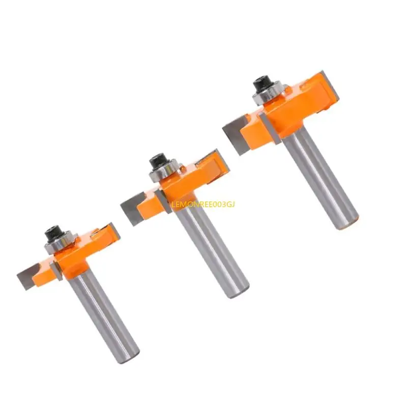 M4yc Accurate Router Bit Discuio Cutter Cutter in lega duri per lavorazione del legno con gambo da 8 mm e cuscinetto a