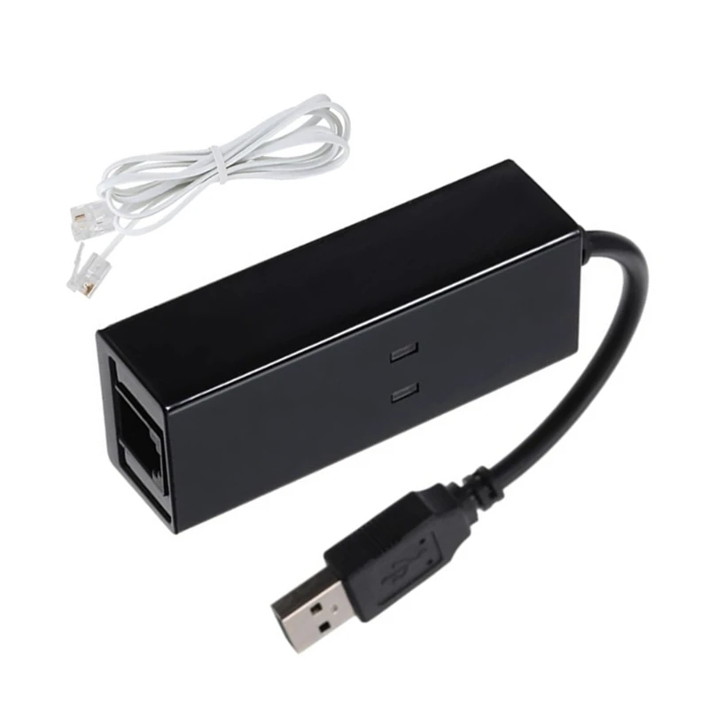 Modem de fax, driver de modem externo USB2.0 56K, modem USB Plug And Play, padrão e ampliado em instruções