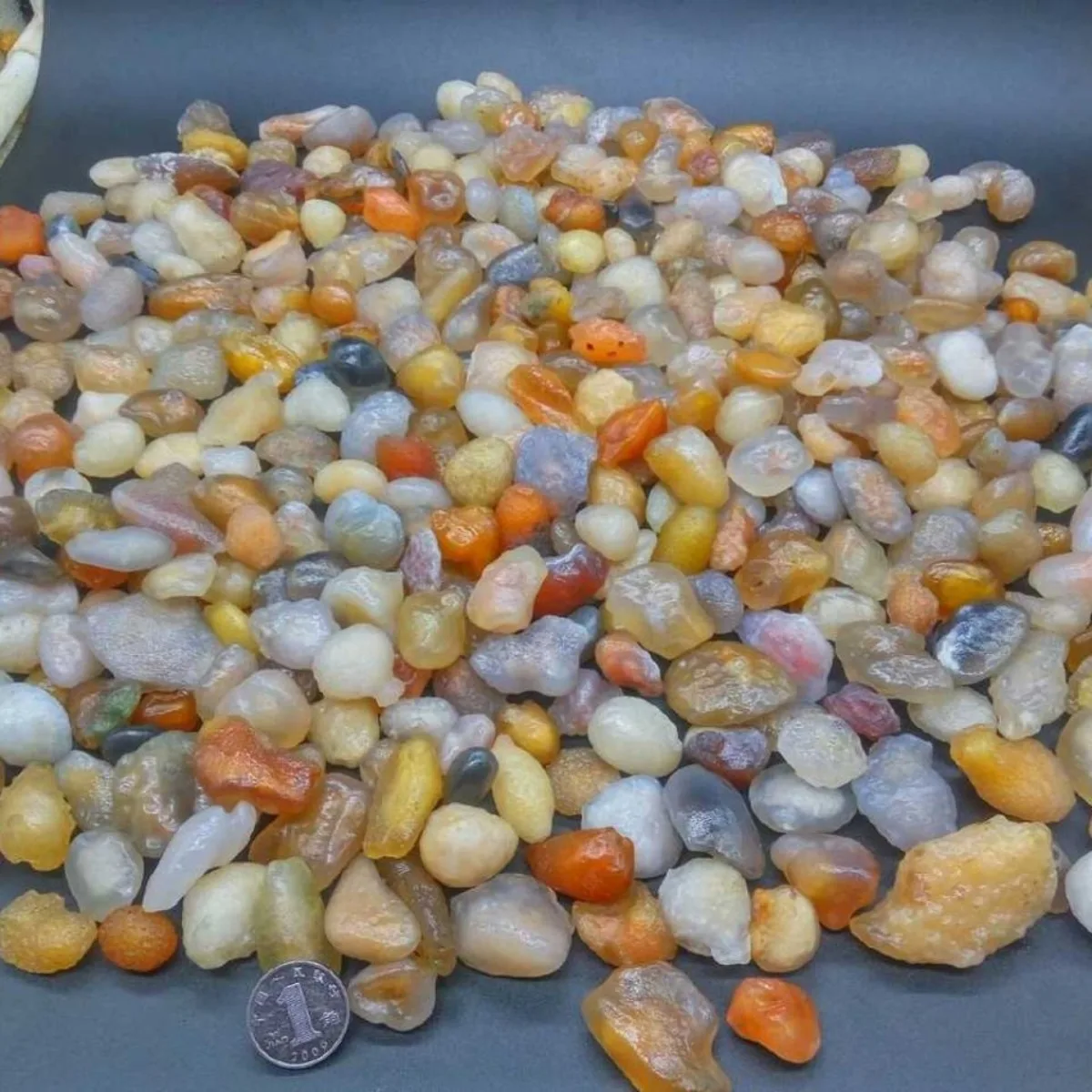 Authentic Stone Candy Agate Gemstones,Vial Set, 10-15mm Natural, Earth Mined, Rock Collection.Candy Agate