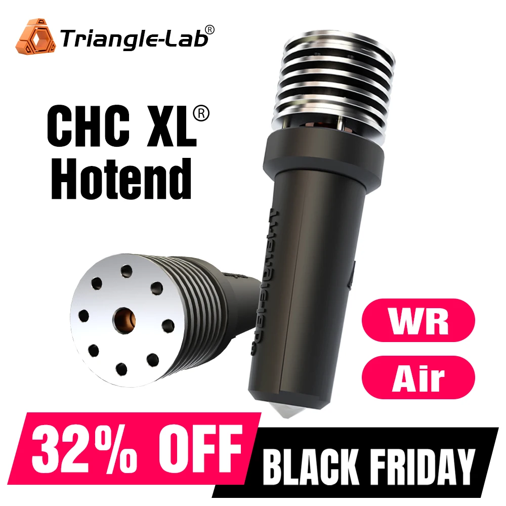 Trianglelab CHC XL HOTEND Высокая производительность с высокой пропускной способностью, высокоскоростной, износостойкий, FDM hotend, совместимое углеродное волокно VORON 3D
