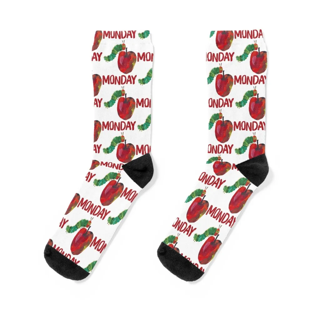 Very Hungry Monday Fruits Birthday Socks gift custom sports Thermal man winter Wholesale Socks For Women Men's