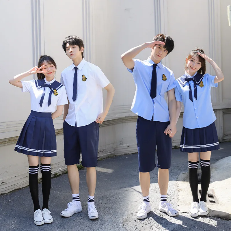 C072 School Uniforms for Junior High School Students Graduating Class Uniforms JK Skirts Sailor Uniforms