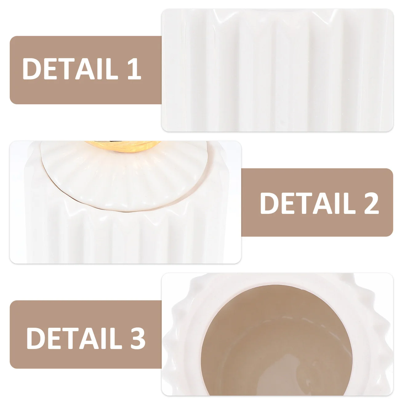 1Pcs Unique Ceramic Jar Food Storage Jar Practical Compact Size Creative Rabbit Ear Design Tidy Kitchen Organizer