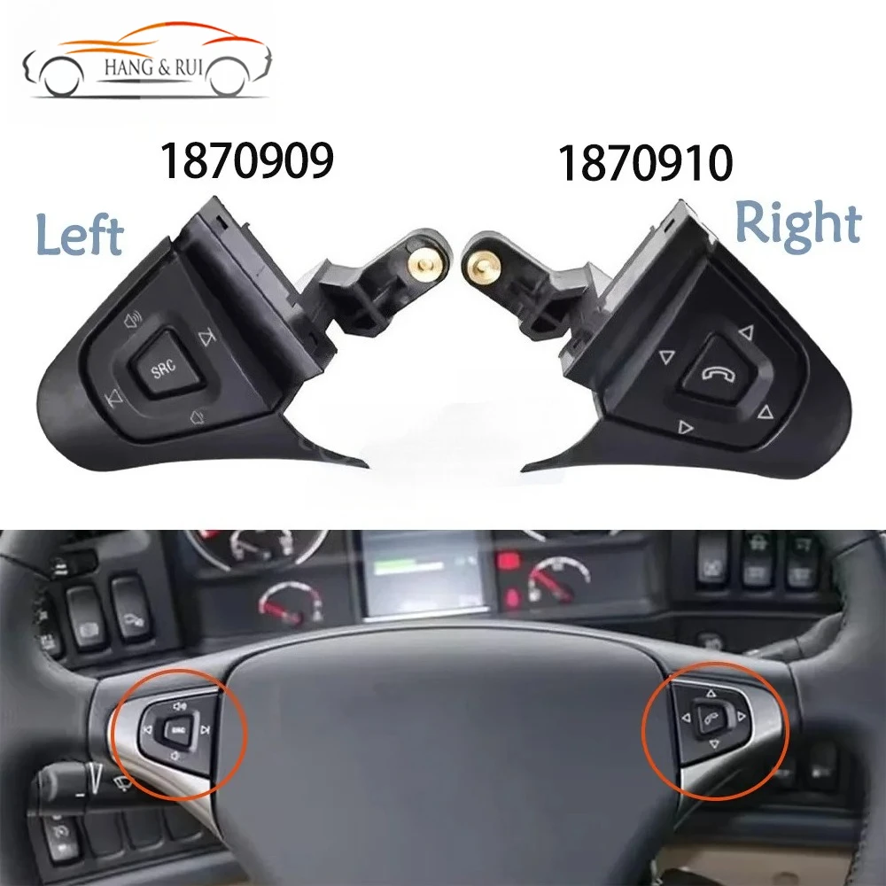 1870909 1870910 Left Right Cruise Control Switch Speed Steering Wheel Button for SCANIA P G R T Series Truck Car Accessories