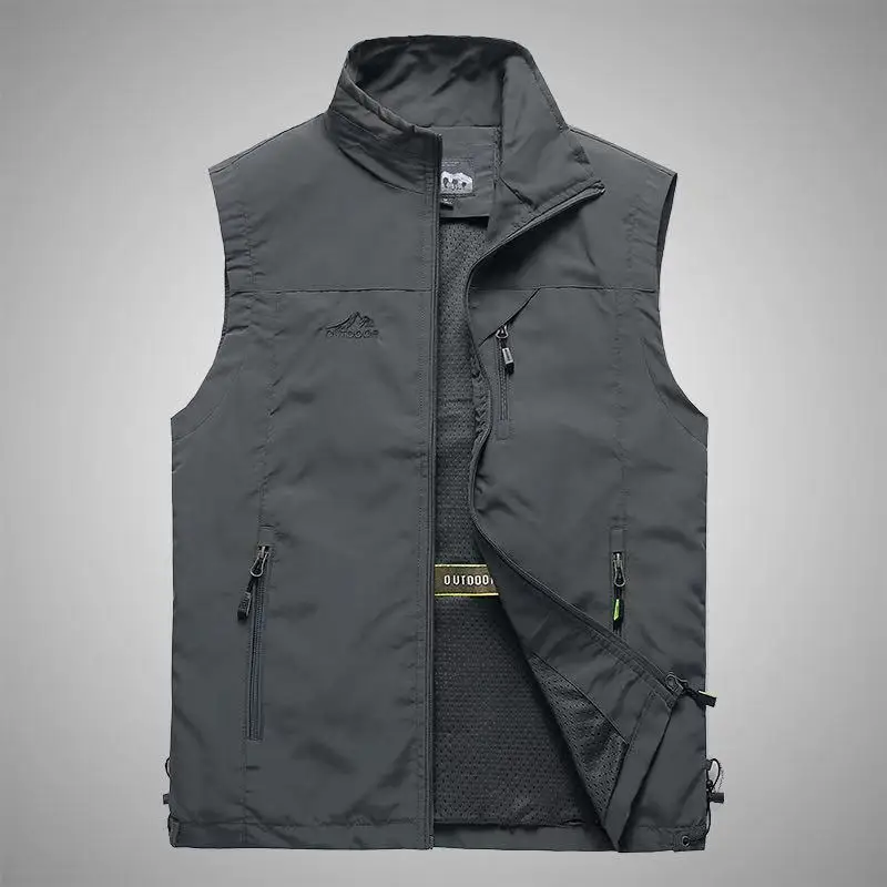 

Spring And Autumn Vest Men's Outdoor Leisure Young And Middle-aged Photography Fishing Vest Sports Jacket Men's