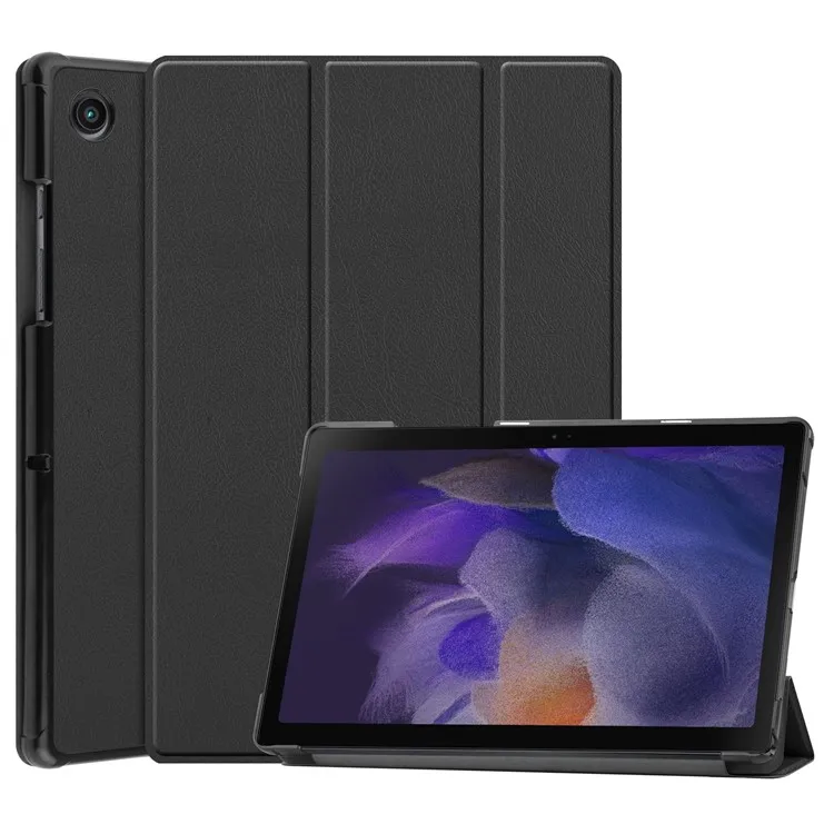 

For Samsung Galaxy Tab A8 10.5 (2021) / A8 10.5 (2022) Trifold Stand PU Leather Hard PC Inner Shockproof Protective Tablet Cover