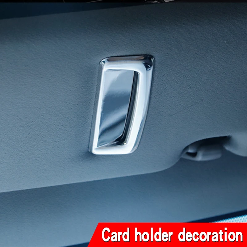 Suitable for refitting stainless steel interior of decorative frame of Toyota 210 series Crown business card holder.