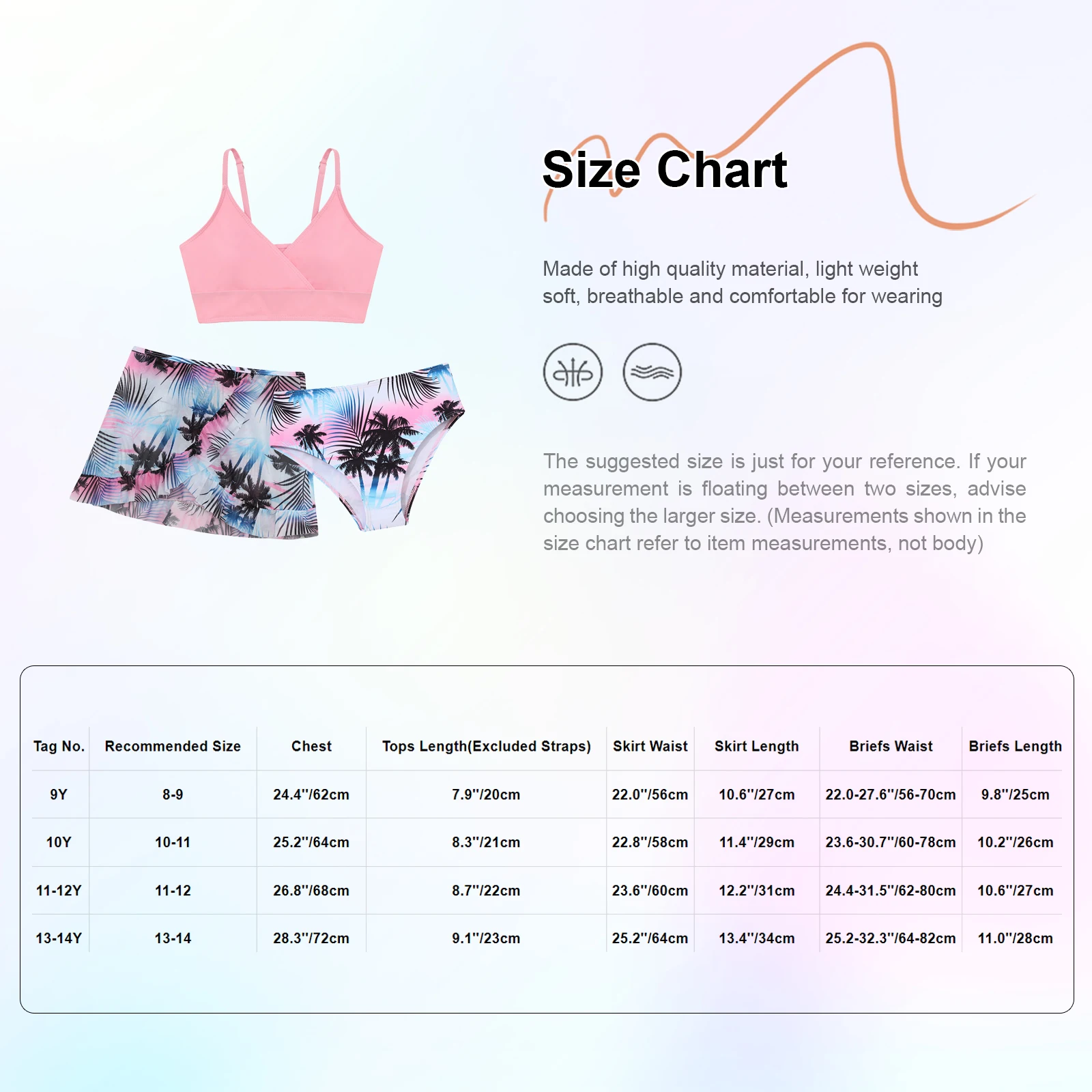 Kids Girls Swimsuit Bikini Set Bralette Girls Two-Piece Bathing Suits Volant Top Bikini Panties Swim Beachwear Tankini Beachwear