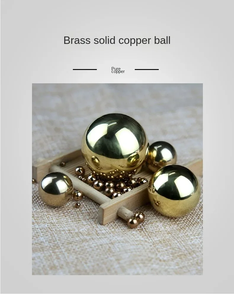 Precision Copper Ball Solid 2/3/4/5/6/7/8/9/10mm 20/30/40/50/60mm Pure Brass Copper Ball