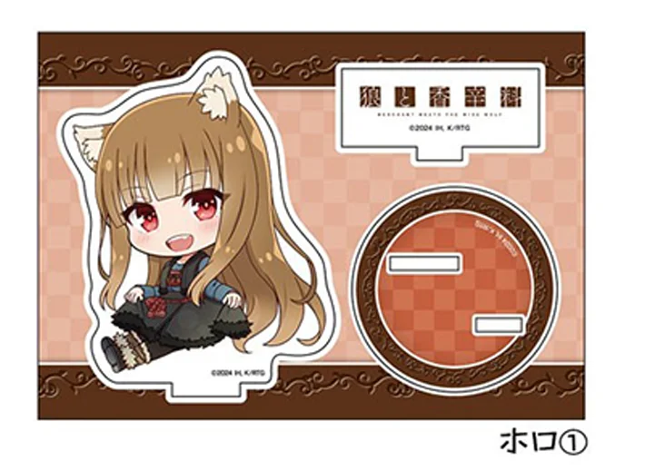 Anime Spice and Wolf Acrylic Stand Figure Doll  Stand Model 10cm Pendant for Figures Toy Lovers Gift key chains for women