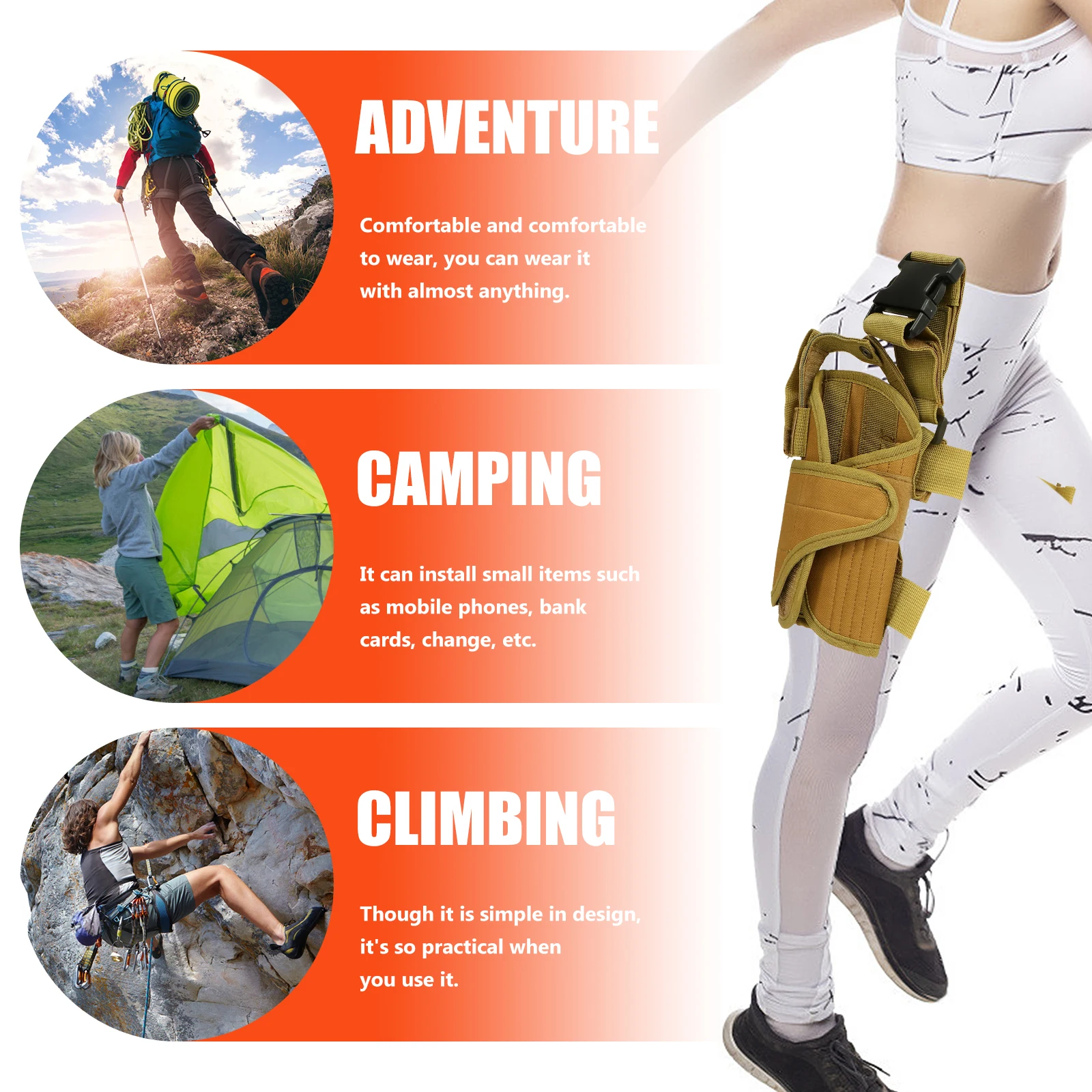 

Tactical Leg Bag Motorcycling Gear Waterproof Multifunction Thigh Pouch 800d Encryption Oxford Pouches