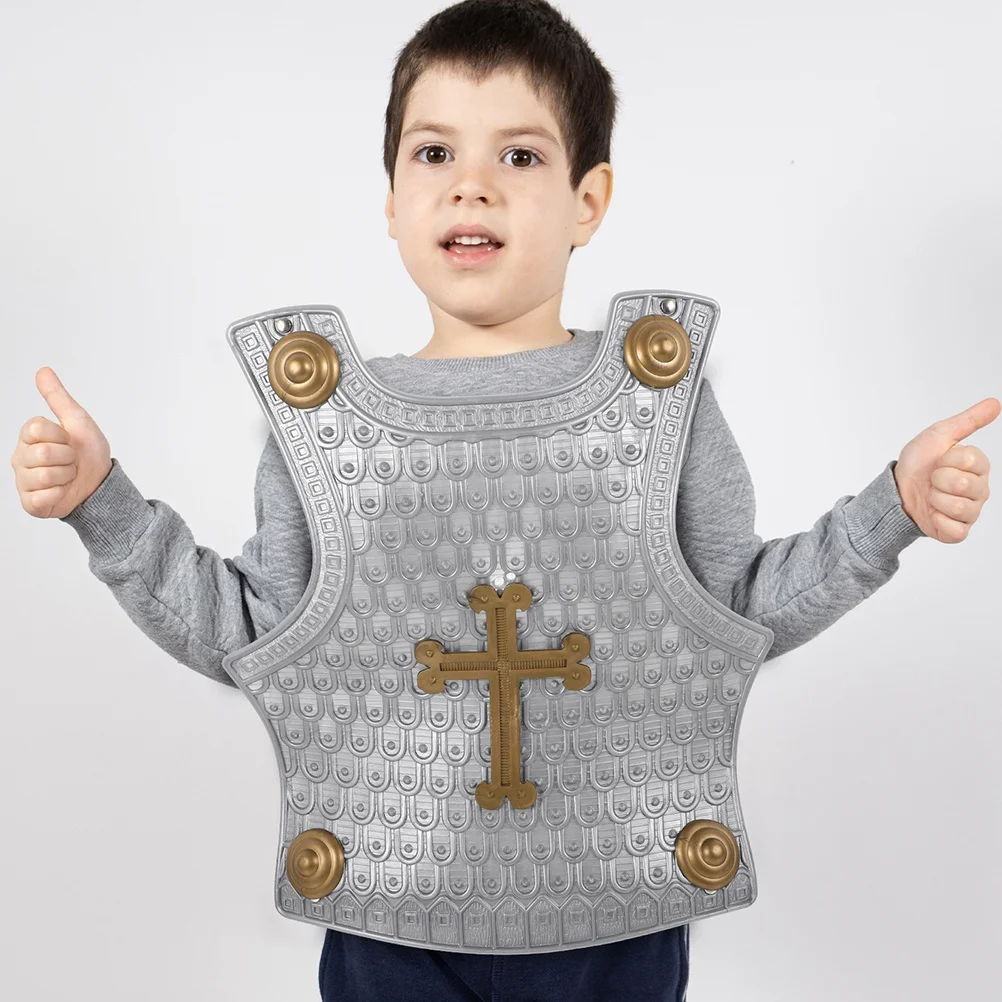 

1Set Sturdy Set Simulation Design Polished No Hurt Hands Props for Kids Boys Role Play Toy Armour