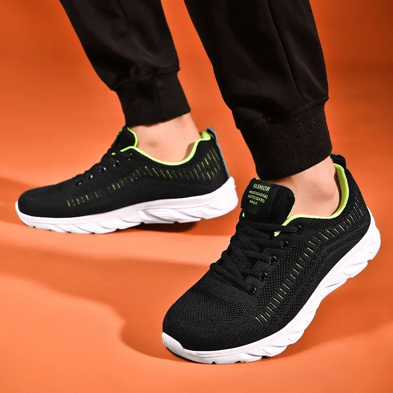 Men Shoes Comfortable Casual Sport Shoes for Men Trend Lightweight Walking Shoes Men's Sneakers Breathable Zapatillas Black 1 view 5