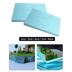 2x Craft Board Foam DIY Landscape Scenery Building Sculpting Sheets Polystyrene Rectangular Blocks for Miniature Garden Scenic