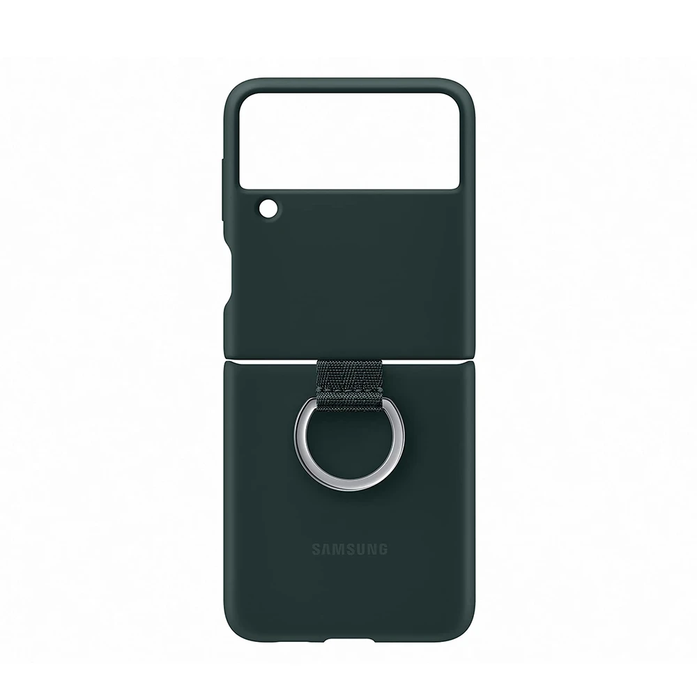 Original Samsung Galaxy Z Flip3 5G Silicone With Ring Case EF-PF711 Ring Silicone Phone Case Shockproof for Galaxy Z Flip3 5G