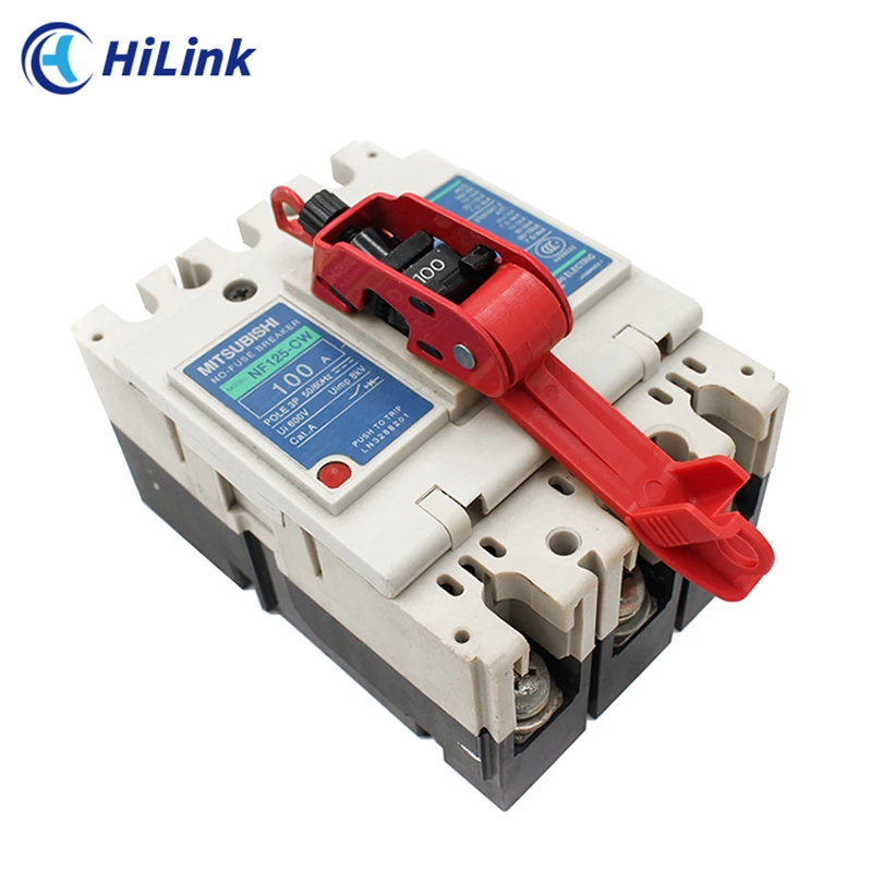 Bloqueo de Disyuntor de Doble Agarre Universal y Duradero para Entornos Hostiles, Ideal para Procedimientos de Bloqueo Industrial