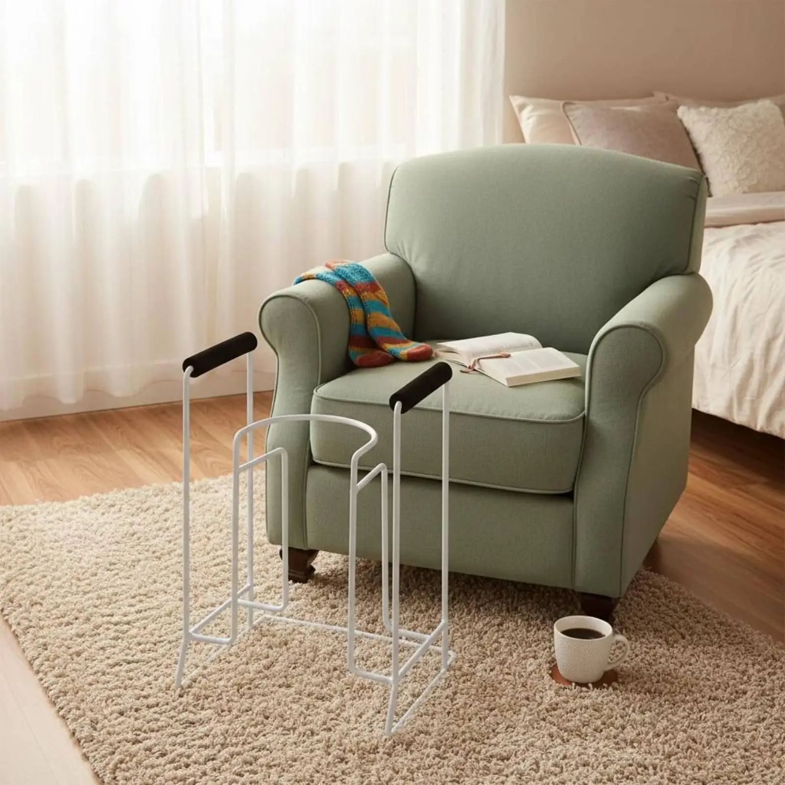 Sock Wearing Device with Handle Covers Pregnancy Sock Assistant for Home Disabled Daily Dressing Needs