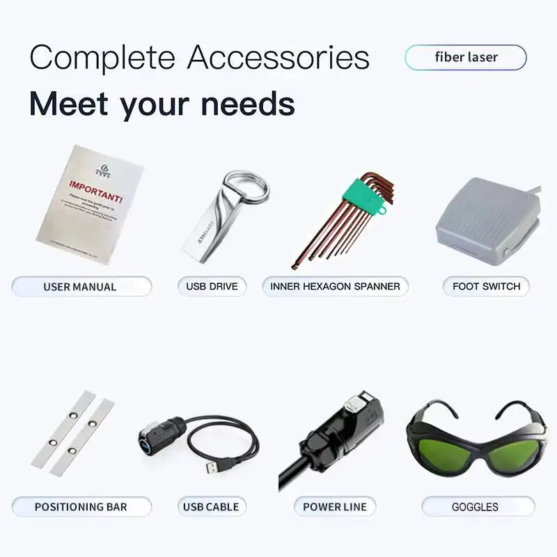 Bing Yan JPT حفارة 355Nm 55W/100W دعم رضوخ الألياف لآلة الوسم بالليزر DXF BMP AI DST