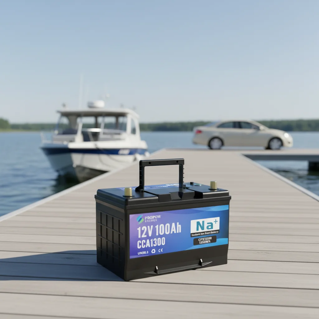 

Cranking Batteries Propow Extreme Temperature -40~80°C Reliable Start High Current Sodium-Ion Starter Battery