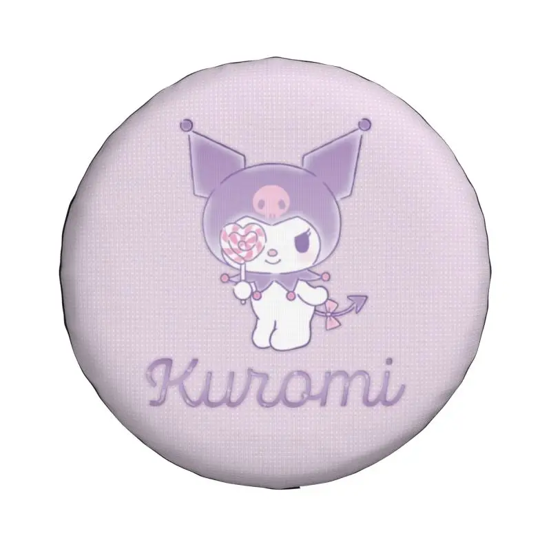 Custom Sanrio Kuromi Spare Wheel Tire Cover for Toyota Land Cruiser Prado Jeep RV SUV Camper Vehicle Accessories 14