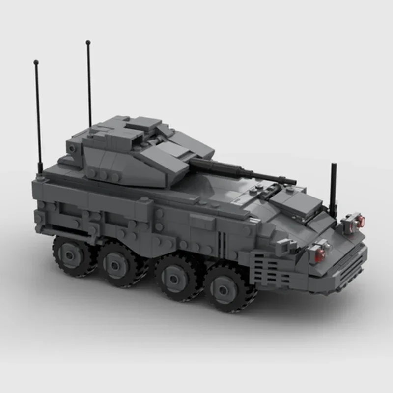 Moc Building Bricks Military Model M126 Stryker Armored Car Technology Modular Blocks Gifts Toys For Children DIY Sets Assembly