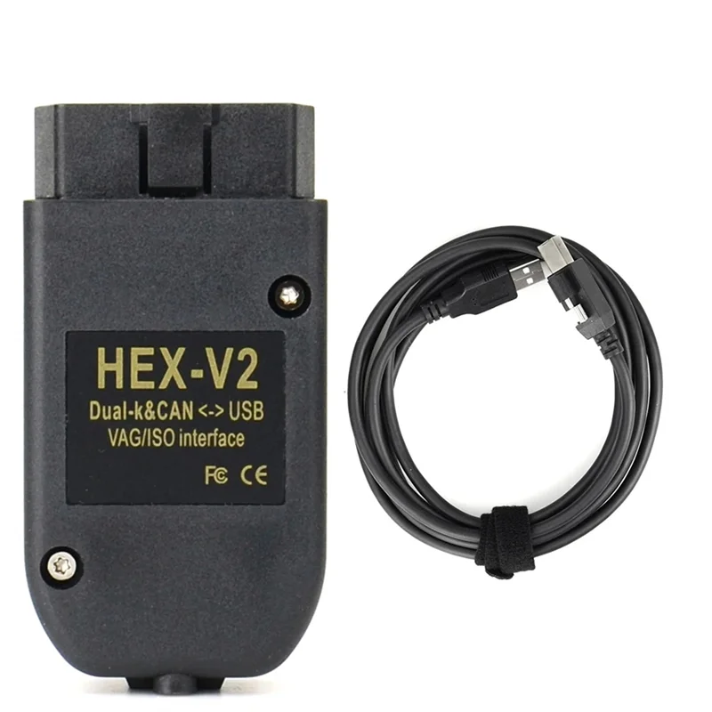 HEX V2 VAGCOM FT232 V25.3 VAG Scanner Tool KKL VCDS Cable OBD2 Diagnostic Cable Multi-Language OBD2 Scanner Newest
