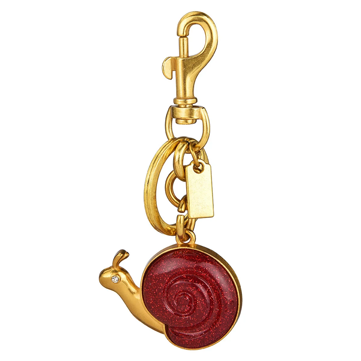 Snail Keychain Multi-color Eesin Charm Metal Car Key Chain Bag Pendant High-end Feel Light Luxury Niche