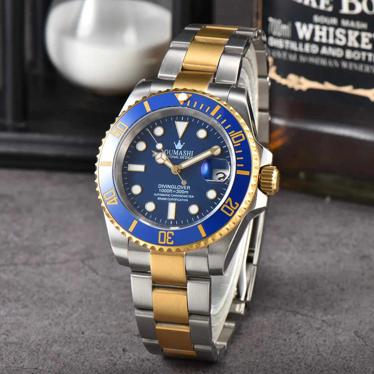 

NH35 Watch Men Watch 41mm stainlesssteel Waterresist case SapphireGlass Date dial 316L Oyster strap fit NH35 automatic movement