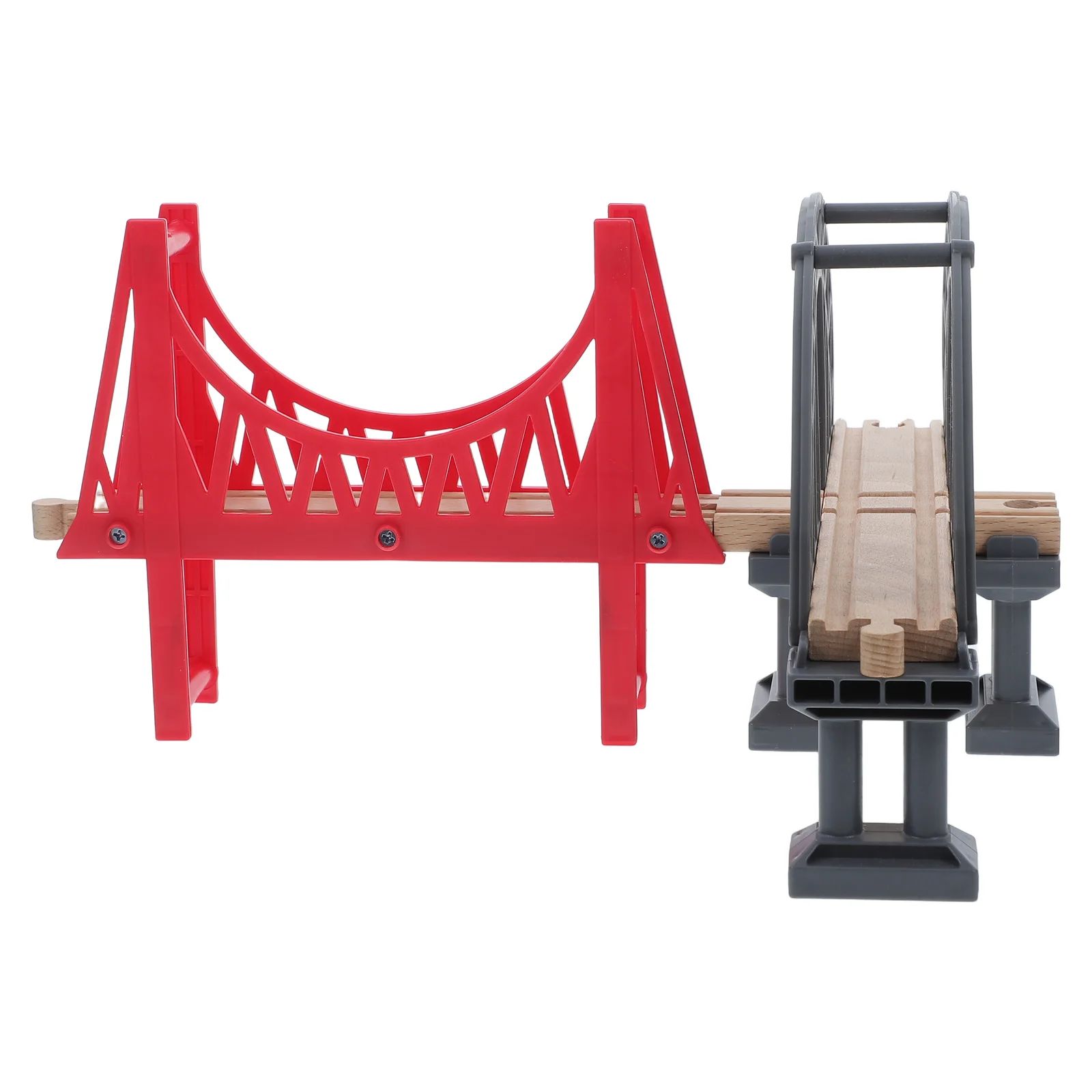 

Train Track Wooden Bridges and Tunnels Accessories Hanging Building Model Small Craft Toy Supports Trains