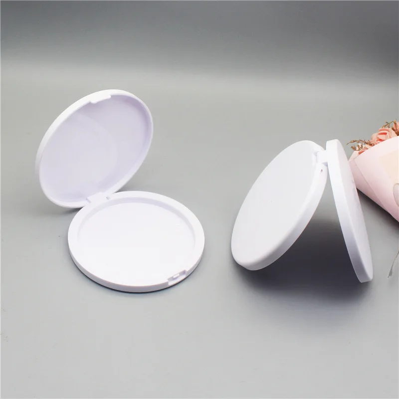 50pcs Empty Powder Box White Replacement Box Cosmetic Container Rouge Powder Eye Shadow Box