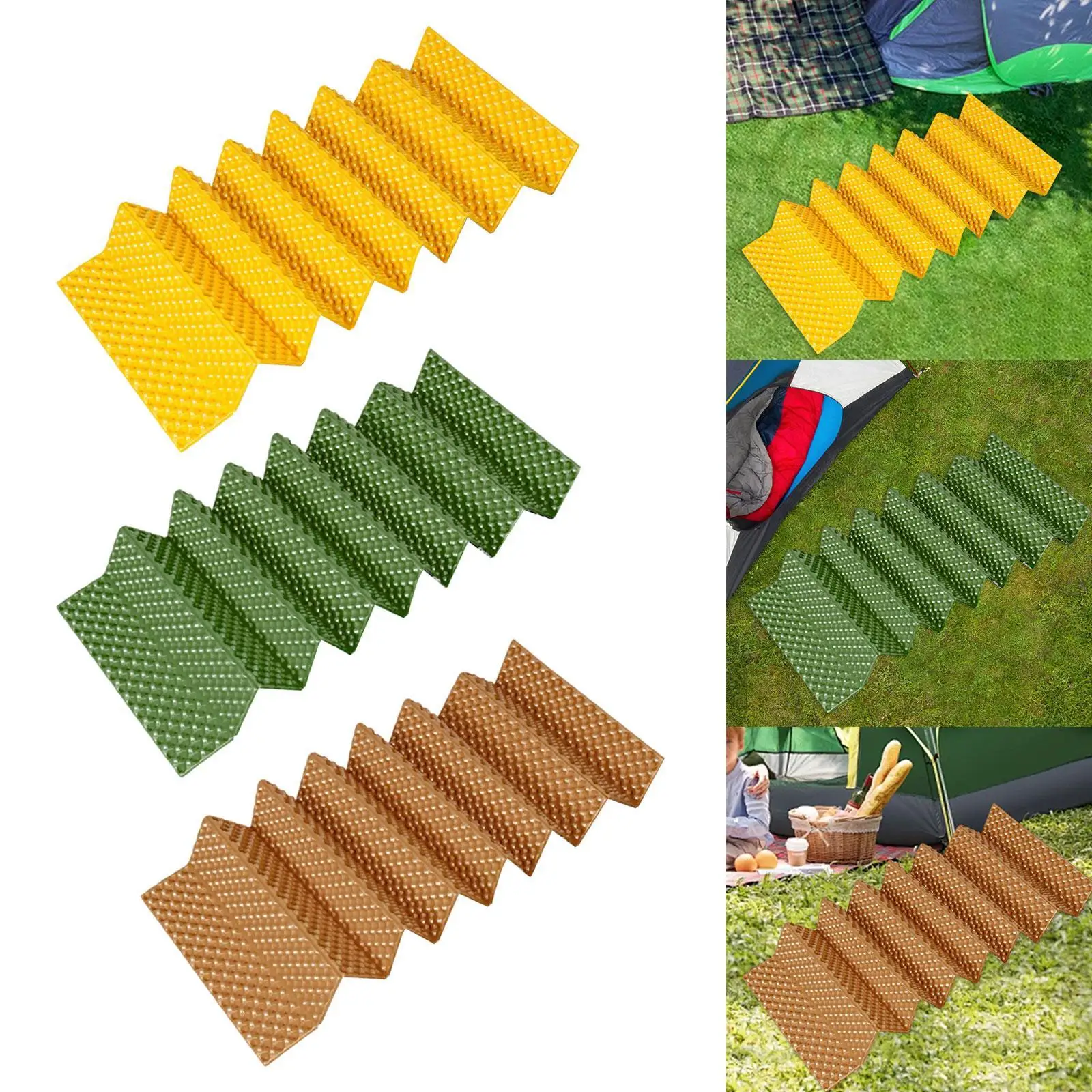 

Foldable Sleeping Pad Folding Compact Camping Mat for Fishing Outdoor Travel