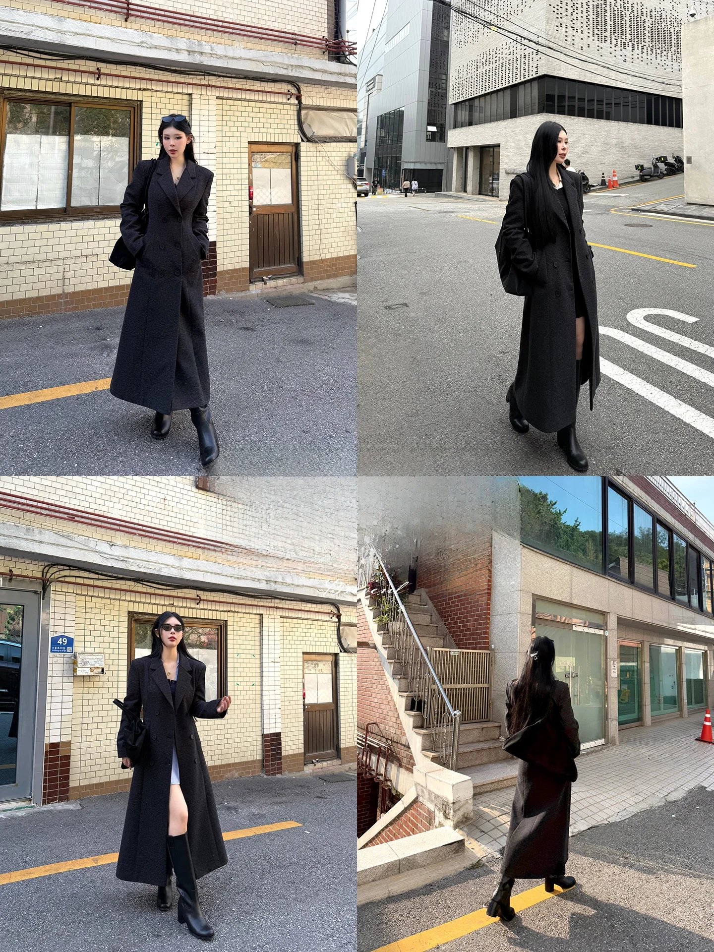 

Bla Zen Seven 2025 Autumn New plus Size Woolen Coat Women's Mid-Length oulder-Fitting Slimming Loose Coat Korean Sle