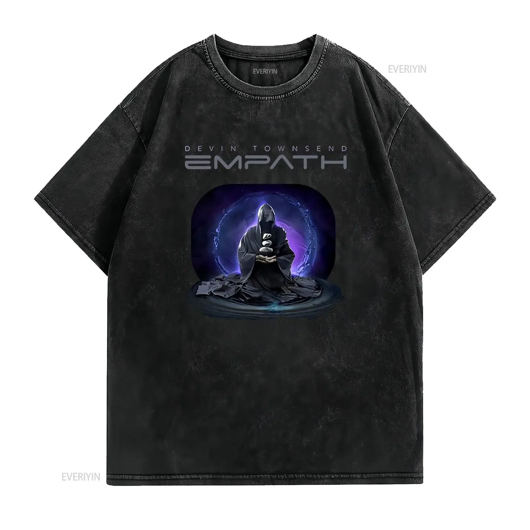 Devin Townsend Meditation Black T Shirt OFFICIAL vintage Washed Casual Comfortable fashion Unisex Versatile homme Stylish