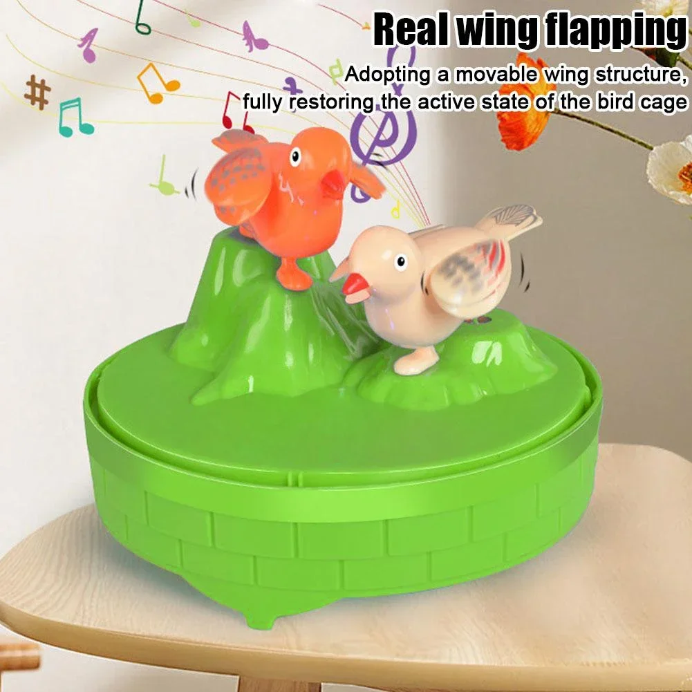 Spraakgestuurde vogelkooi met kleurrijke lichtgeluiden Multifunctioneel elektrisch vogelhuisdier Kinderspeelgoed Kinderen Vroeg educatief speelgoed