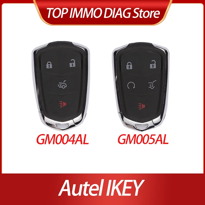 

1PCS/2PCS/5PCS AUTEL IKEY GM004AL GM005AL Universal Smart key 315Mhz/433Mhz Work With KM100 IM508 IM608 XP400 Pro
