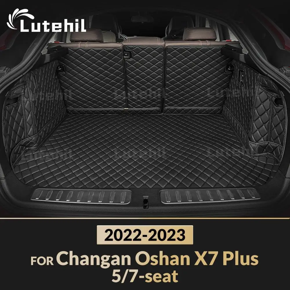 

Для Changan Oshan X7 Plus 5/7-seat 2022-2023 авто полное покрытие коврик в багажник автомобильный грузовой вкладыш аксессуары для интерьера
