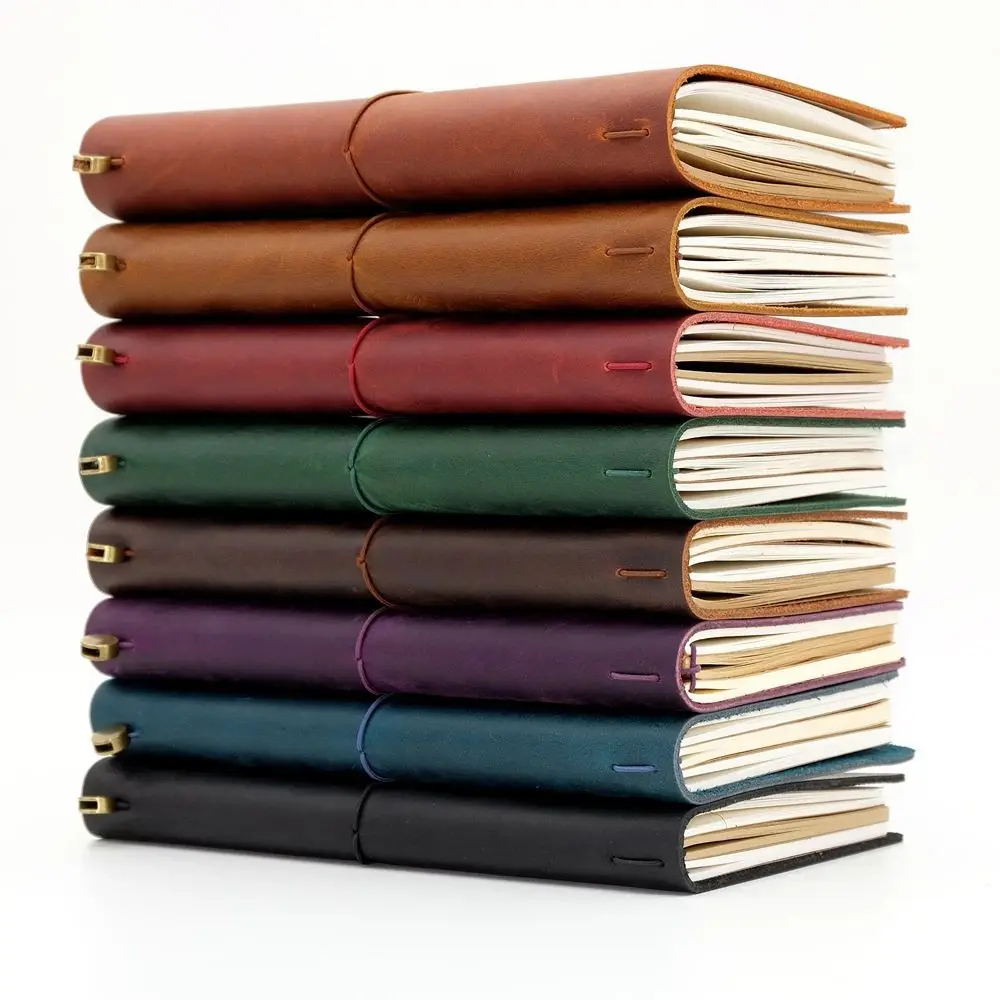 

Handmade Office Diary Cowhide Stationery Journal Leather Notebook Vintage Notebook Travel Notebook Genuine Leather