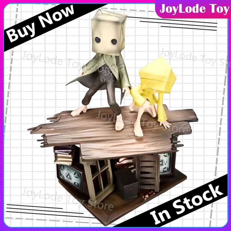 

В наличии Little Nightmares II аниме фигурки 21 см моно шесть фигурок ужасы приключенческие сцены ПВХ статуя коллекция модель игрушки подарки