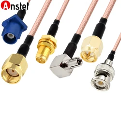 RG316 SMA RG Coaxial Cable Extension RP-SMA Female Male to TS9 CRC9 BNC Fakra C F Type Adapter for Vehicle GPS WiFi Antenna 15cm