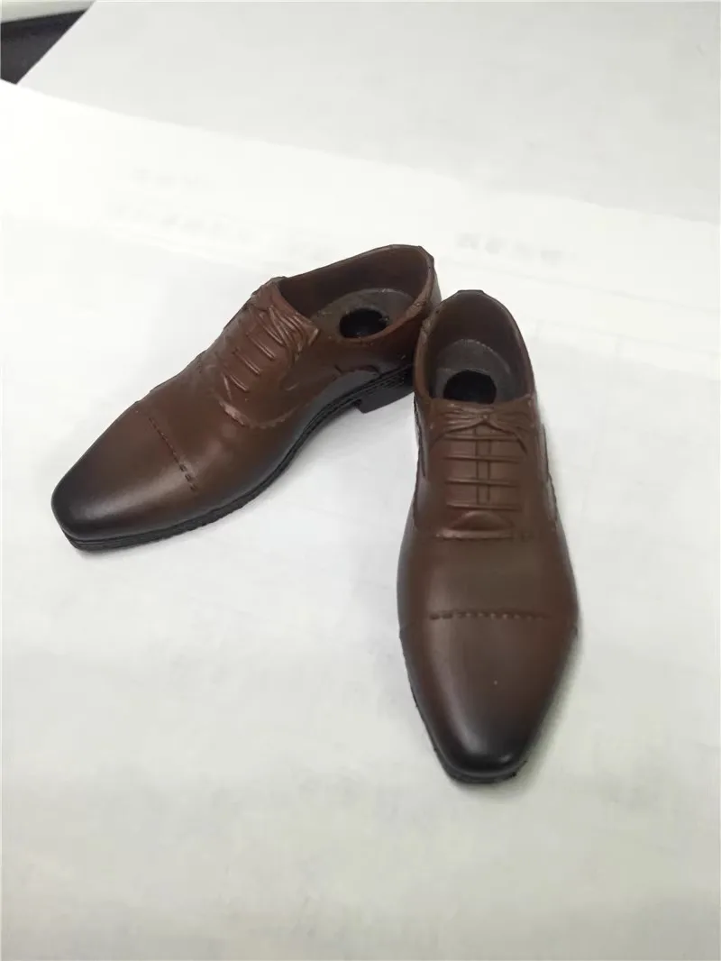 

1/6 Large Sale Brown Coffee Color Solid Shoes Boots PVC Material Toys Model For 12" BD001 COO Action Figure Collectable