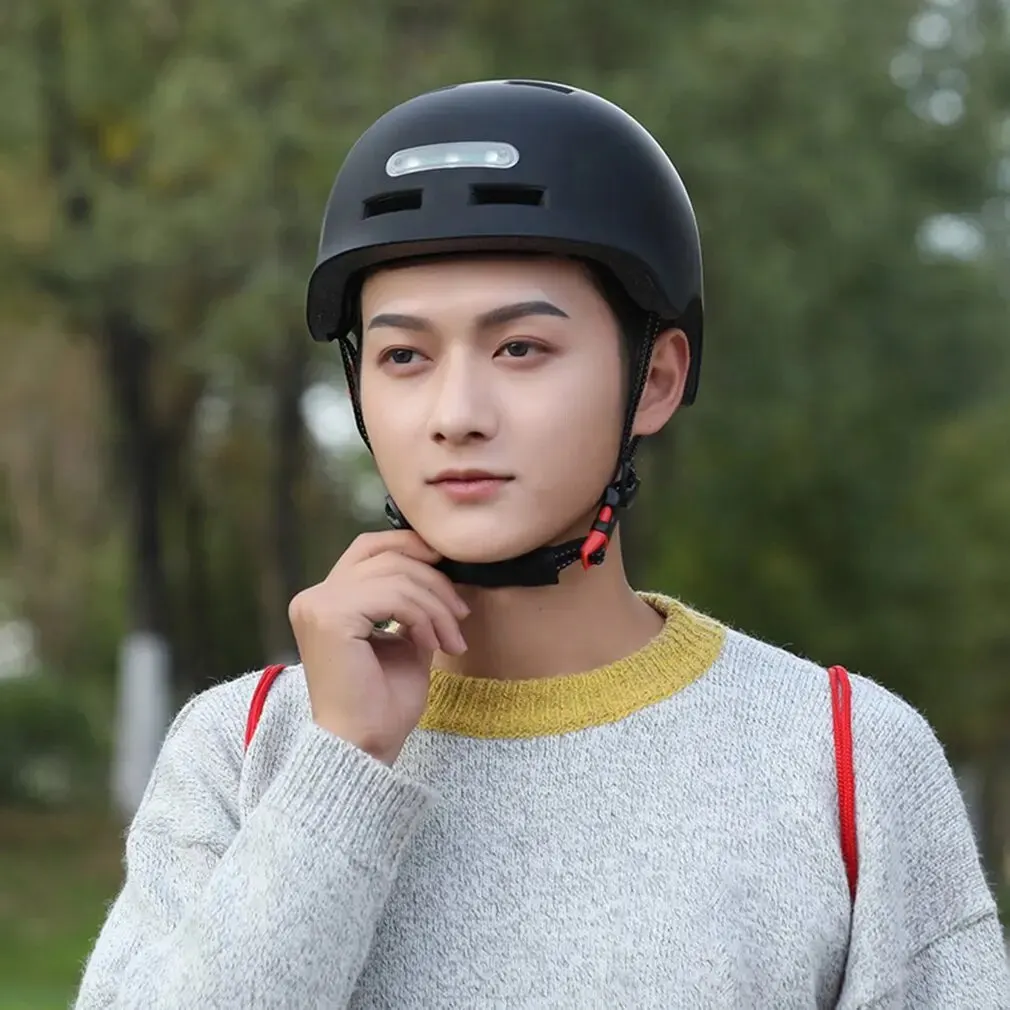 Motorcycle Helmet Lighting Headlight Warning Taillight Flash USB Charging Electric Scooter Balance Riding Skating Safety Helmet