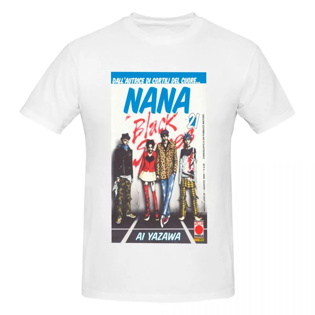 Nana Osaki Manga Cover T Shirts Graphic Y2K Gifts Customized T Shirt For Men Women Clothing