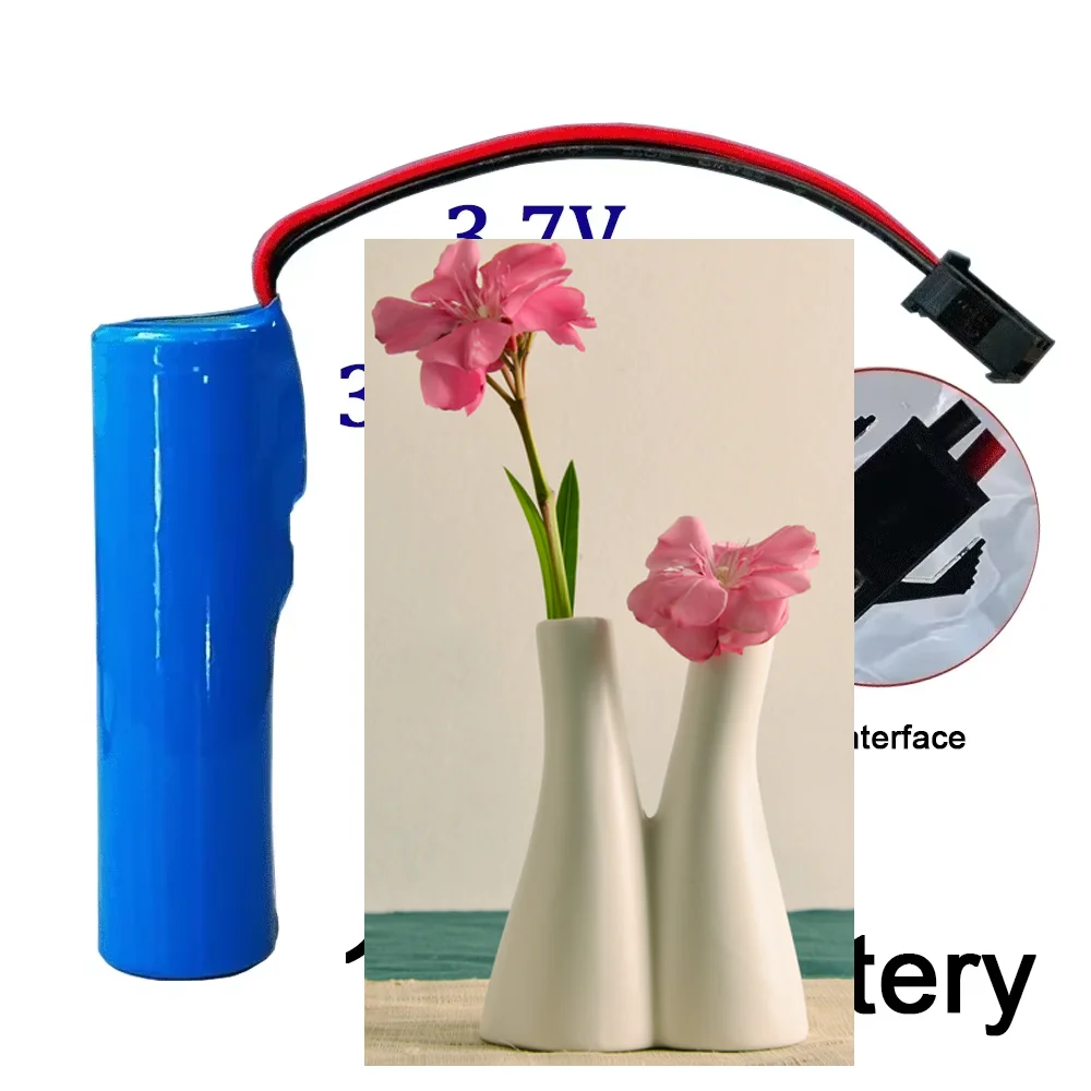 

18650 lithium-ion battery 1S single cell battery 3.7V 3.5Ah can be used for toy cars SM-2P plug boat car water soft gun battery