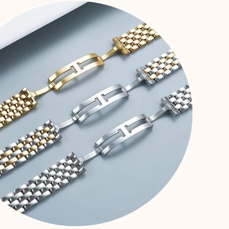 New trendy watch strap for Cartier Cheetah series WSSA0013 015 stainless steel watch strap, women's metal bracelet 12mm 15mm 18m