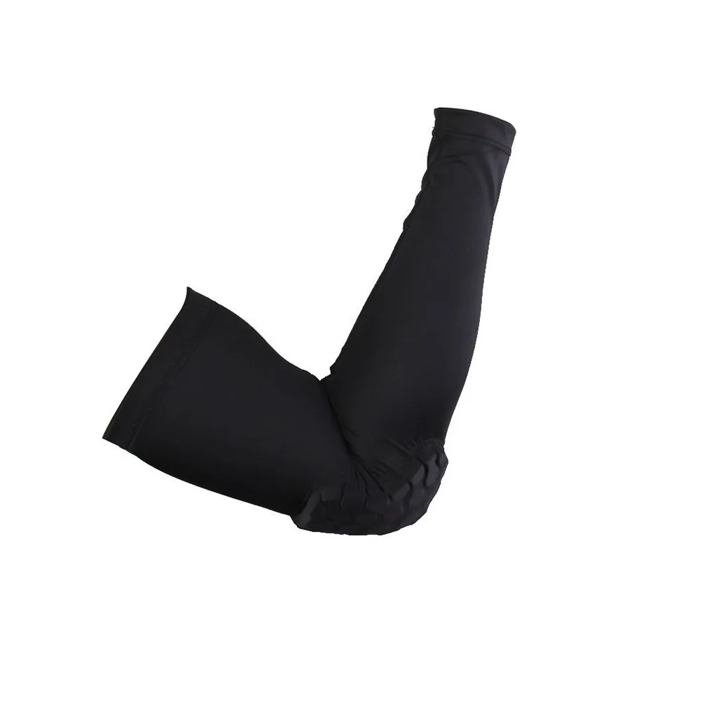 

Elbow Protector Arm Support Sleeve Black M Moisture Wicking Fabric Impact Resistance Non Slip Fit for Basketball Cycling Golf