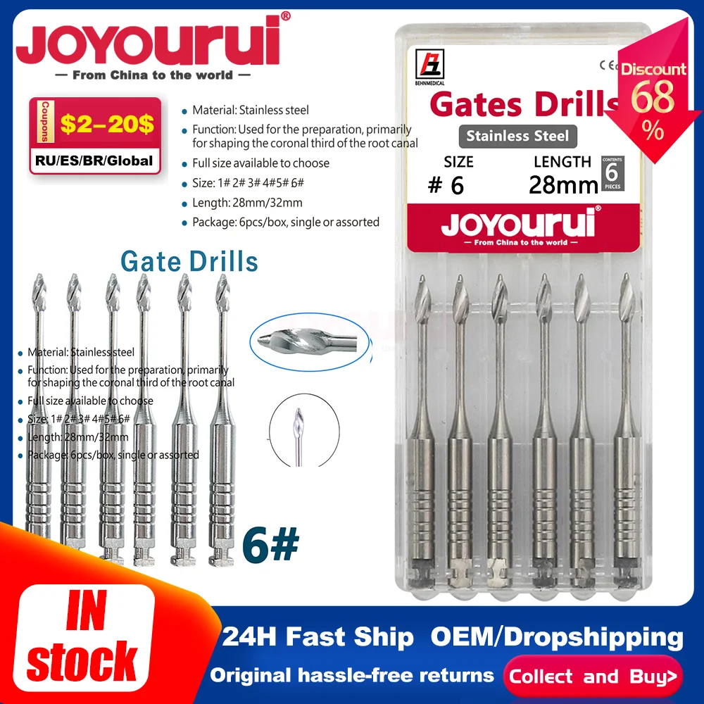 

1 упаковка (6 шт.) стоматологические писовые развертки, сверла 28 мм, 32 мм, эндодонтические развертки, сверла, эндофайлы, измерительные материалы для двигателя, стоматологические материалы